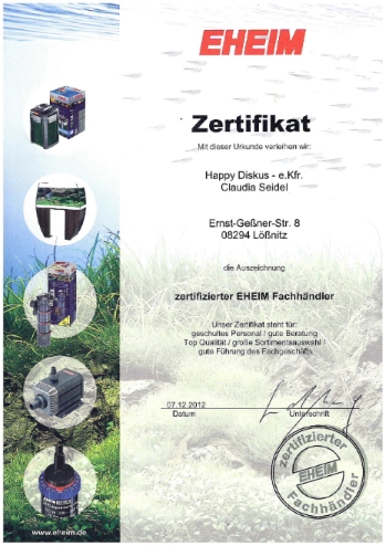 Zertifizierter EHEIM Fachh&auml;ndler