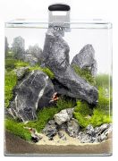 AQUAEL OptiBent Set 30 - White Glass Nano Aquarium Complete Kit